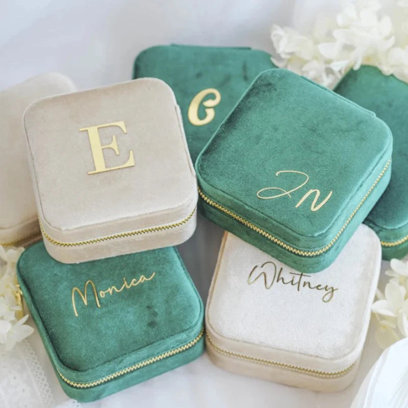 Velvet Travel Jewelry Case