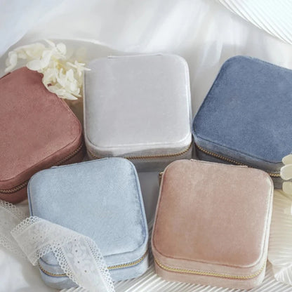 Velvet Travel Jewelry Case