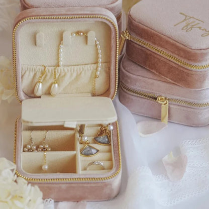 Velvet Travel Jewelry Case