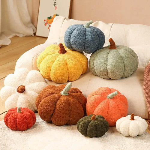 Plush Pumpkin Throw Pillow & Seat Cushion