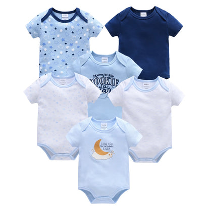 Baby Girls Short Sleeve Bodysuit Set | 100% Cotton 0-12 Months