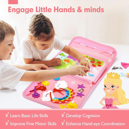 Montessori Busy Board Backpack for Toddlers