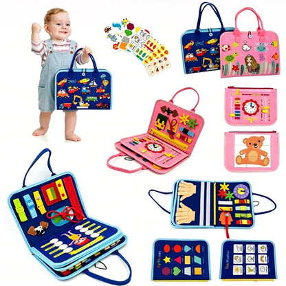 Montessori Busy Board Sensory Toy for Toddlers