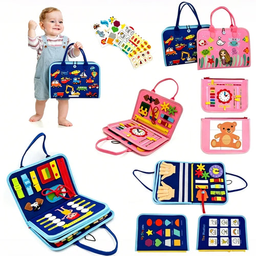 Montessori Busy Board Sensory Toy for Toddlers