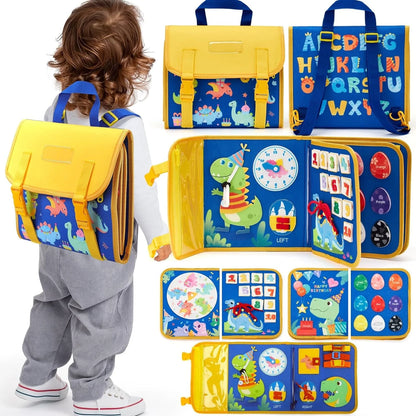Montessori Busy Board Backpack for Toddlers